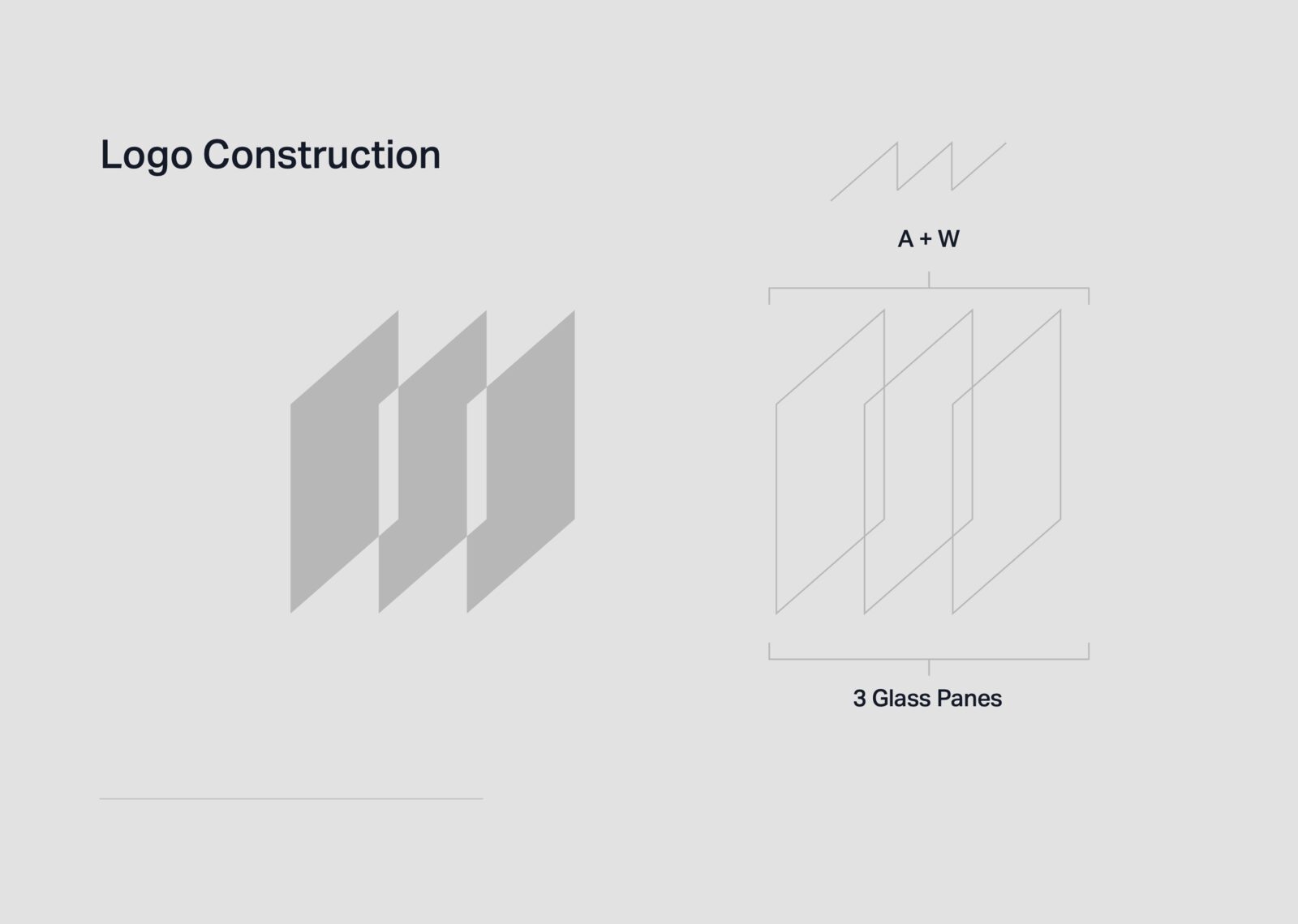 Advance Windows — Logo construction