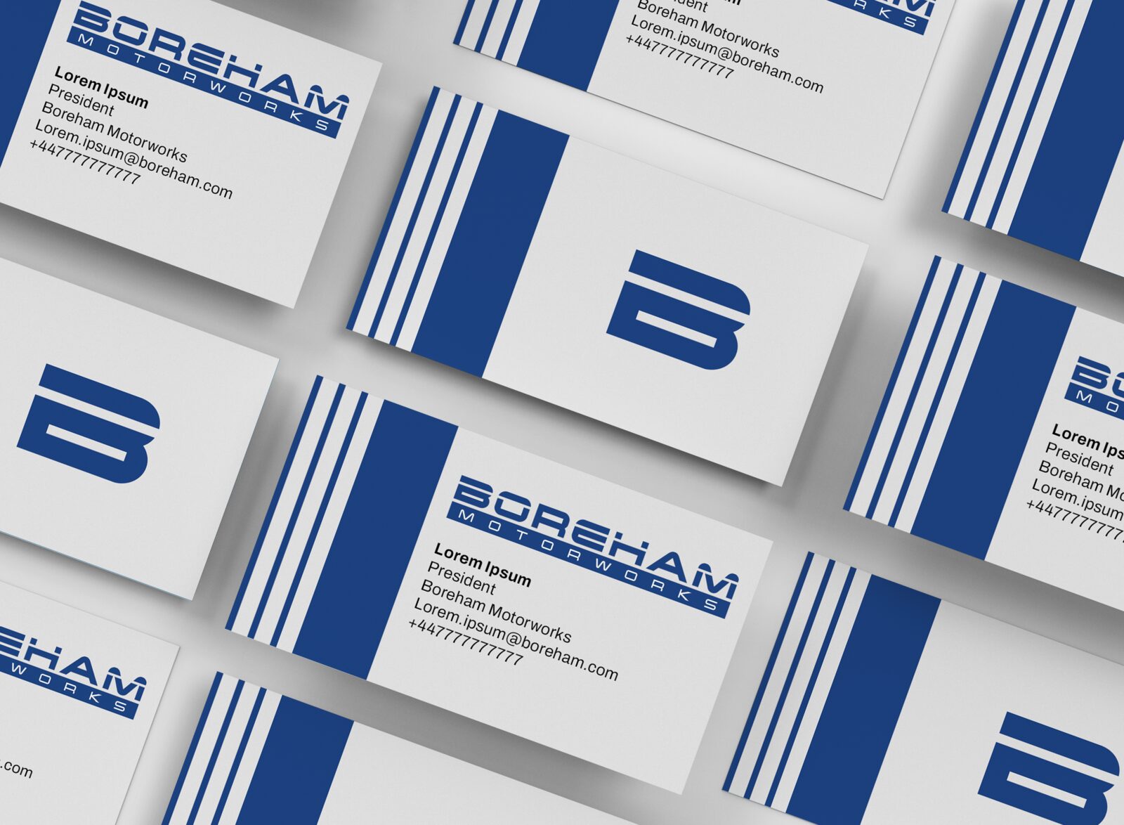 Boreham Motorworks — Business cards