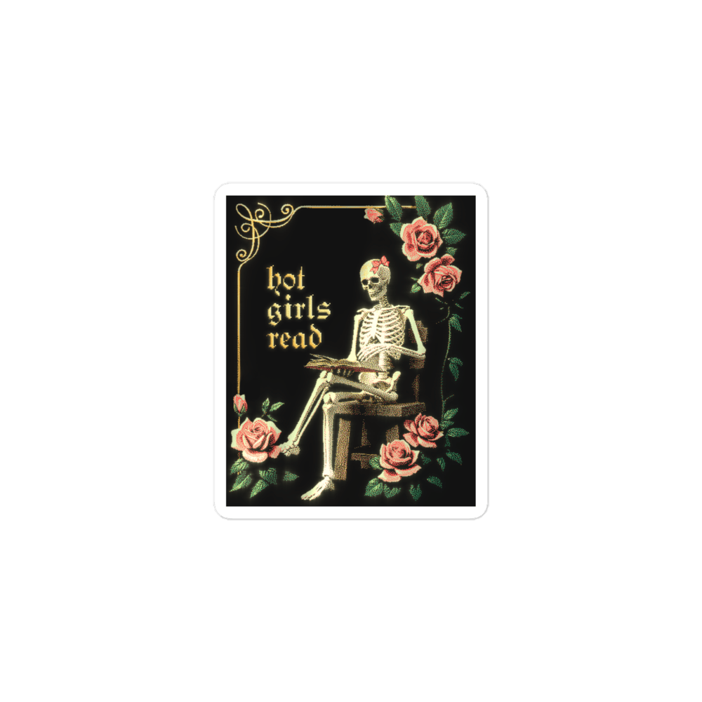 Hot Girls Read — Sticker — front