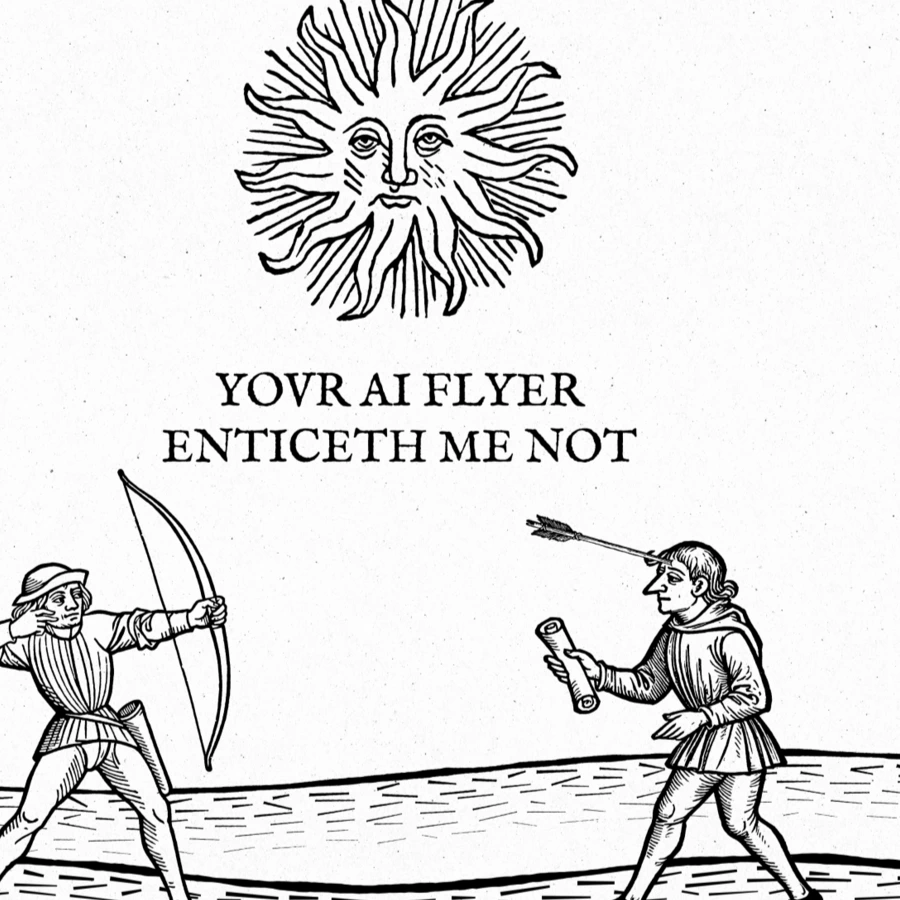 Peasants' Revolt poster — ink detail, 1:1