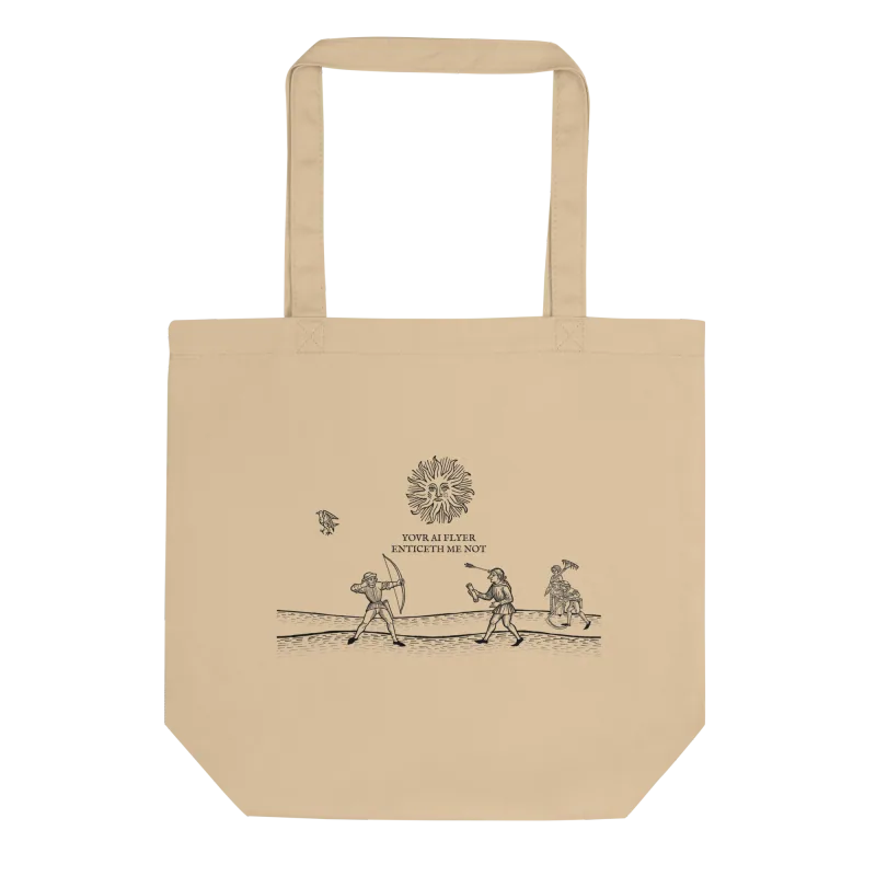 Peasants' Revolt tote — oyster, front